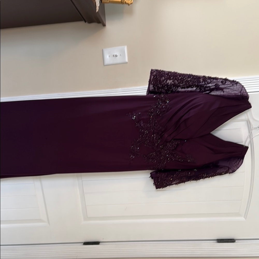Elegant Purple Evening Gown